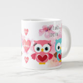 Grande Tasse Chouette mignonne toujours vous aimer (Devant droit)