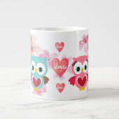 Grande Tasse Chouette mignonne toujours vous aimer (Devant)