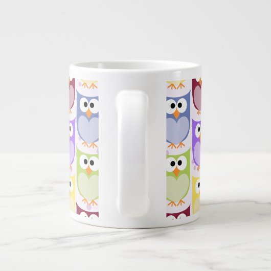 Grande Tasse Chouettes mignonnes, Chouette Motif, Chouettes pou (Dos)