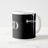 Grande Tasse Christian SAVED avec 3 Croix à ongles (Devant droit)