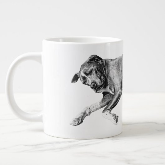 Grande Tasse Christmas Nap, Pit Mix Peace (Gauche)