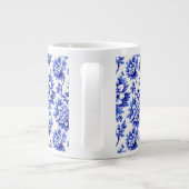 Grande Tasse Chrysanthème bleu et blanc Décor champêtre françai (Dos)