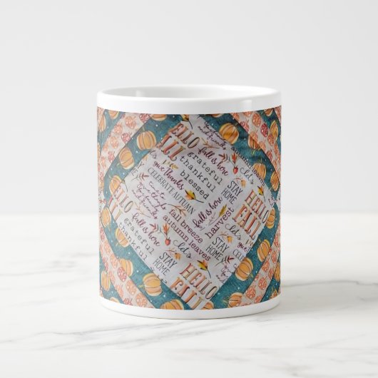 Grande Tasse Chute dorée (Devant)