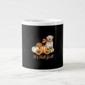 Grande Tasse Chute Y’all Chien Leopard Citrouille Automne Creat (Devant)