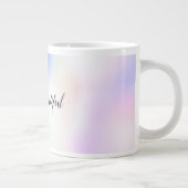 Grande Tasse Ciel arc-en-ciel rose unicorne violet (Droite)