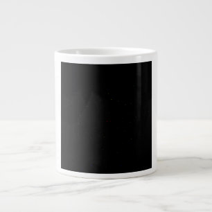 Grande Tasse Ciel noir étoiles arc-en-ciel