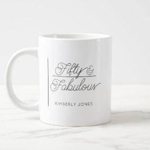 Grande Tasse Cinquante ans et Merveilleux 50e Anniversaire Mode