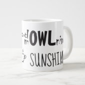 Grande Tasse Citation amusante de Good Morning (Devant droit)