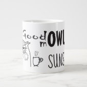 Grande Tasse Citation amusante de Good Morning (Devant)