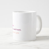 Grande Tasse Citation de définition de maman bonus (Devant droit)