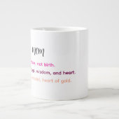 Grande Tasse Citation de définition de maman bonus (Devant)