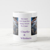 Grande Tasse Citation de photo de chatons (Devant)