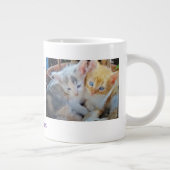 Grande Tasse Citation de photo de chatons (Droite)