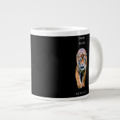 Grande Tasse Citation de succès Motivational Tiger Eyes Modèle (Devant droit)