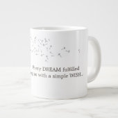 Grande Tasse Citation de vœu de pissenlit (Devant droit)