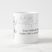 Grande Tasse Citation de vœu de pissenlit (Devant)