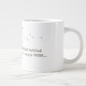 Grande Tasse Citation de vœu de pissenlit (Droite)