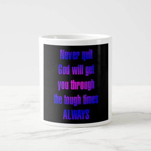 Grande Tasse Citation d'encouragement # 121 (Devant)