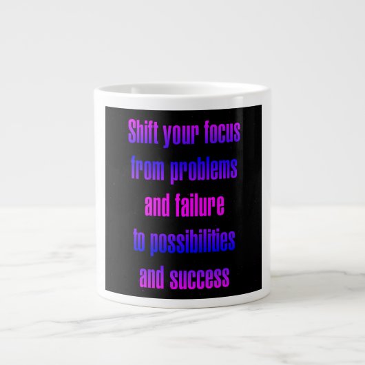 Grande Tasse Citation d'encouragement # 130 (Devant)