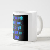 Grande Tasse Citation d'encouragement # 255 (Devant droit)