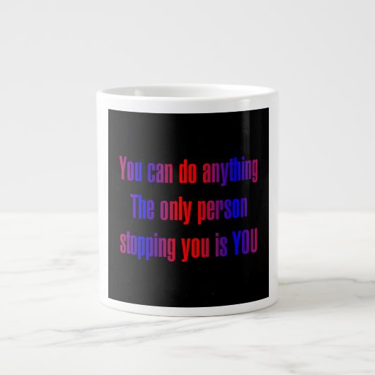 Grande Tasse Citation d'encouragement # 321 (Devant)