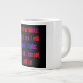 Grande Tasse Citation d'encouragement # 4 (Devant droit)