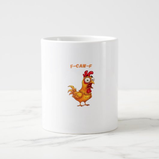 Grande Tasse Citation drôle classique F-Caw-F (Devant)