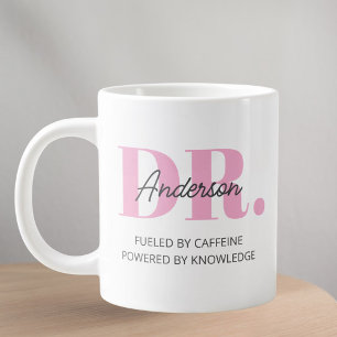 Grande Tasse Citation Drôle de Nom Personnalisé Diplôme de Méde
