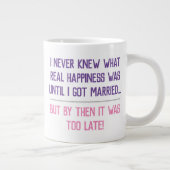 Grande Tasse Citation drôle de vie mariée (Droite)