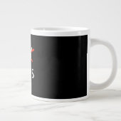 Grande Tasse Citation drôle sans roi de style rétro créatif (Droite)