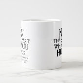 Grande Tasse Citation surnaturelle "Accrocher" (Devant)