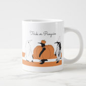 Grande Tasse Citrouille de dessin mignon Penguin Drôle Hallowee (Droite)