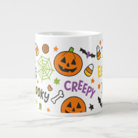 Citrouille éffrayant et amusant - Motif Halloween