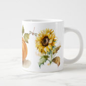Grande Tasse Citrouille & Fleurs (Droite)