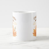 Grande Tasse Citrouille la plus mignonne du patch Design pastel (Devant)