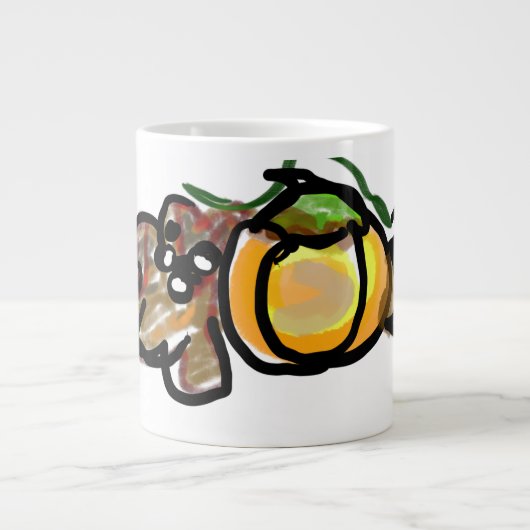 Grande Tasse Citrouilles d'écureuil (Devant)