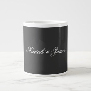 Grande Tasse Clair Elégant Minimaliste Moderne Noms Calligraphi