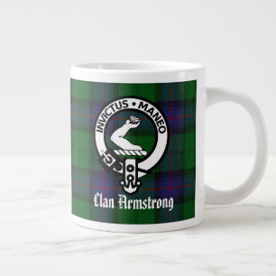Grande Tasse Clan Armstrong Crest Badge and Tartan