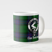 Grande Tasse Clan Armstrong Crest Badge et Tartan (Devant droit)