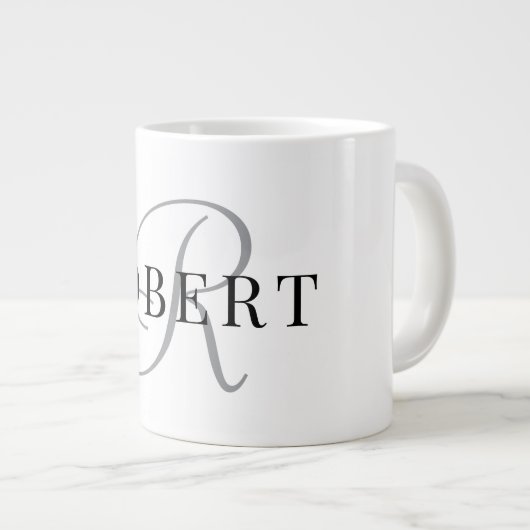 Grande Tasse Classic Monogram Initial Name (Devant droit)
