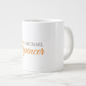 Grande Tasse Classic Plain Simple Clean Nom professionnel (Devant droit)