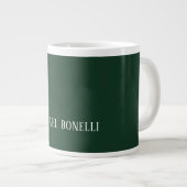 Grande Tasse Classical Dark Green Elegant Serif Font Minimalist (Devant droit)