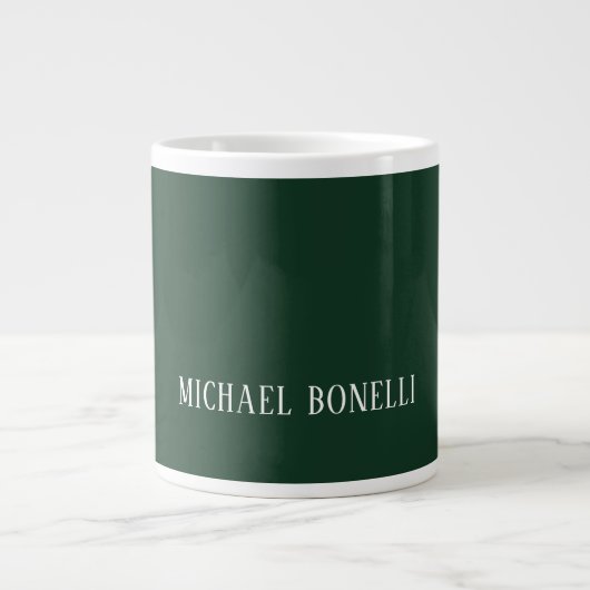 Grande Tasse Classical Dark Green Elegant Serif Font Minimalist (Devant)