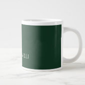 Grande Tasse Classical Dark Green Elegant Serif Font Minimalist (Droite)