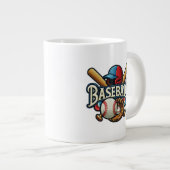 Grande Tasse Classique Baseball Essentials / Stylish Retro Lege (Devant droit)