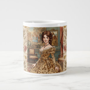 Grande Tasse Classique, Belle Dame, Charme Victorien