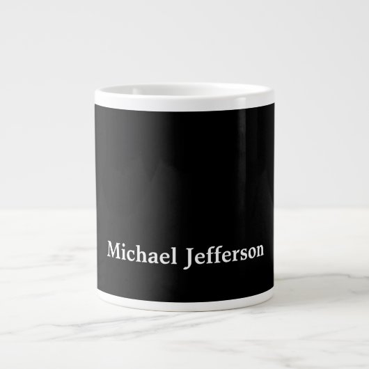 Grande Tasse Classique Créatif Branché Noir & Blanc (Devant)
