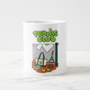 Grande Tasse Classique du Club de Tennis Graphique Sportif – Ve