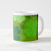 Grande Tasse Cloches Vertes, Cloches Lucky, Votre Nom (Devant droit)