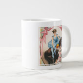 Grande Tasse Clown Distribuant Des Fleurs À Une Femme À Cheval (Devant droit)